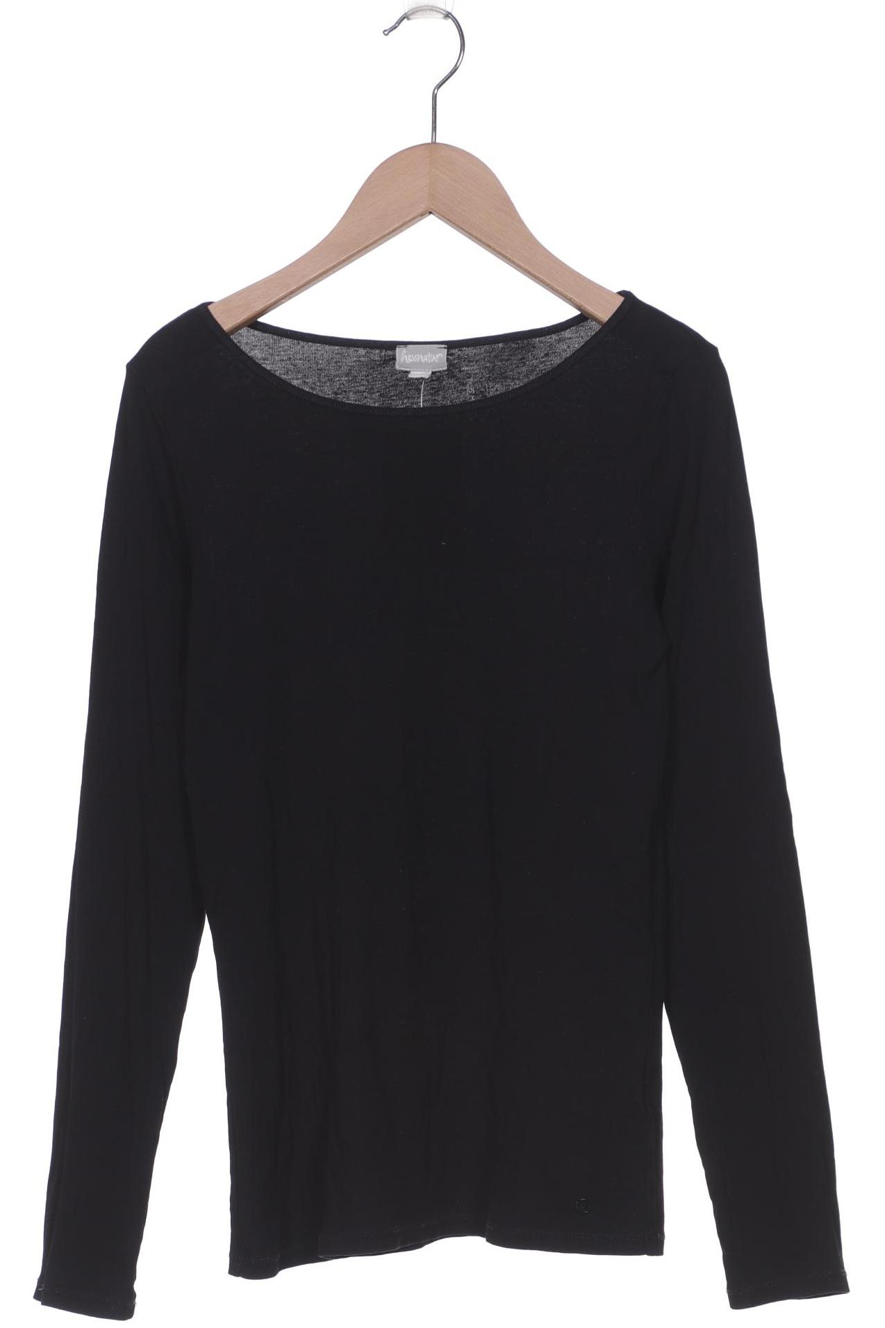 

hessnatur Damen Langarmshirt, schwarz, Gr. 34