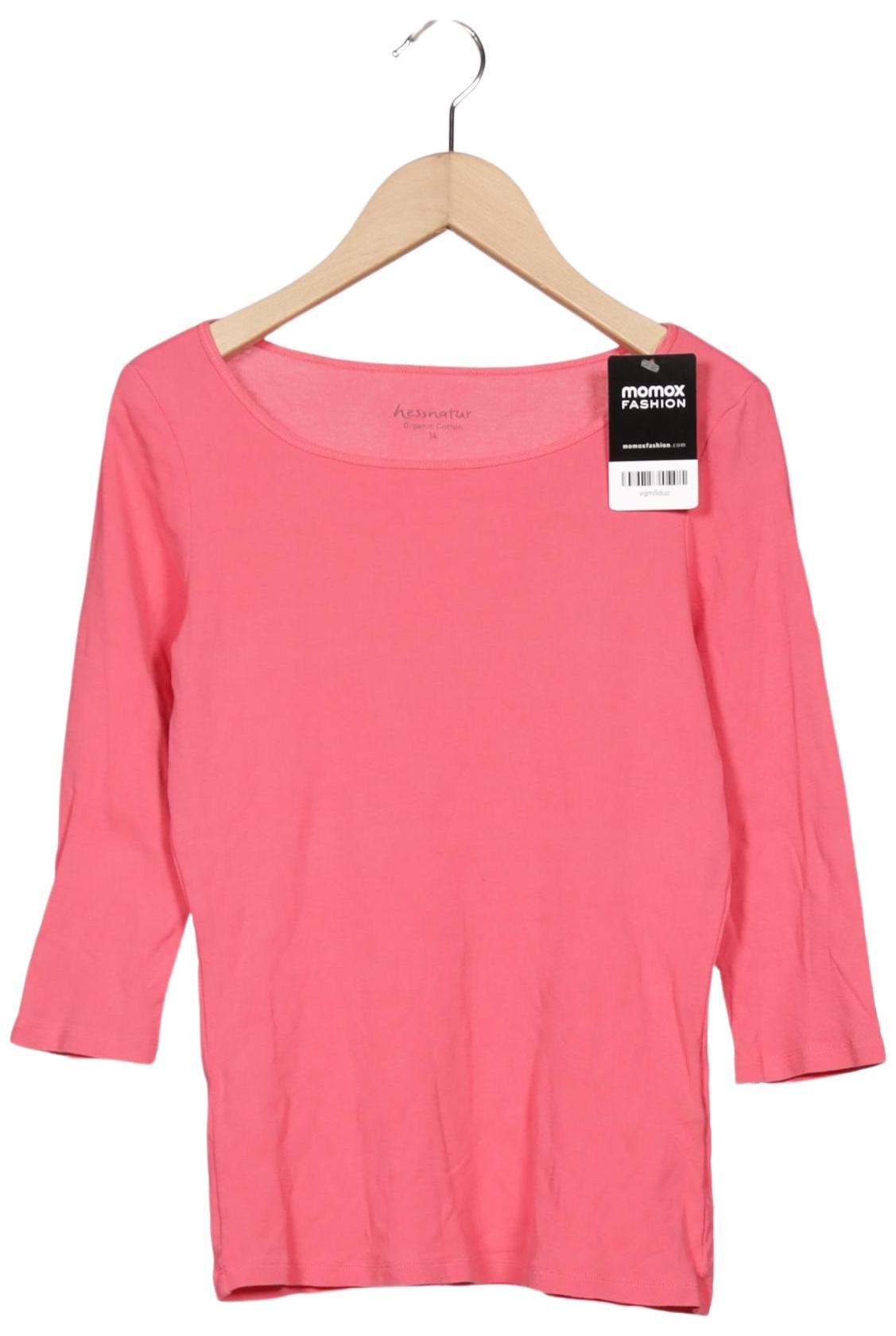 

hessnatur Damen Langarmshirt, pink, Gr. 34