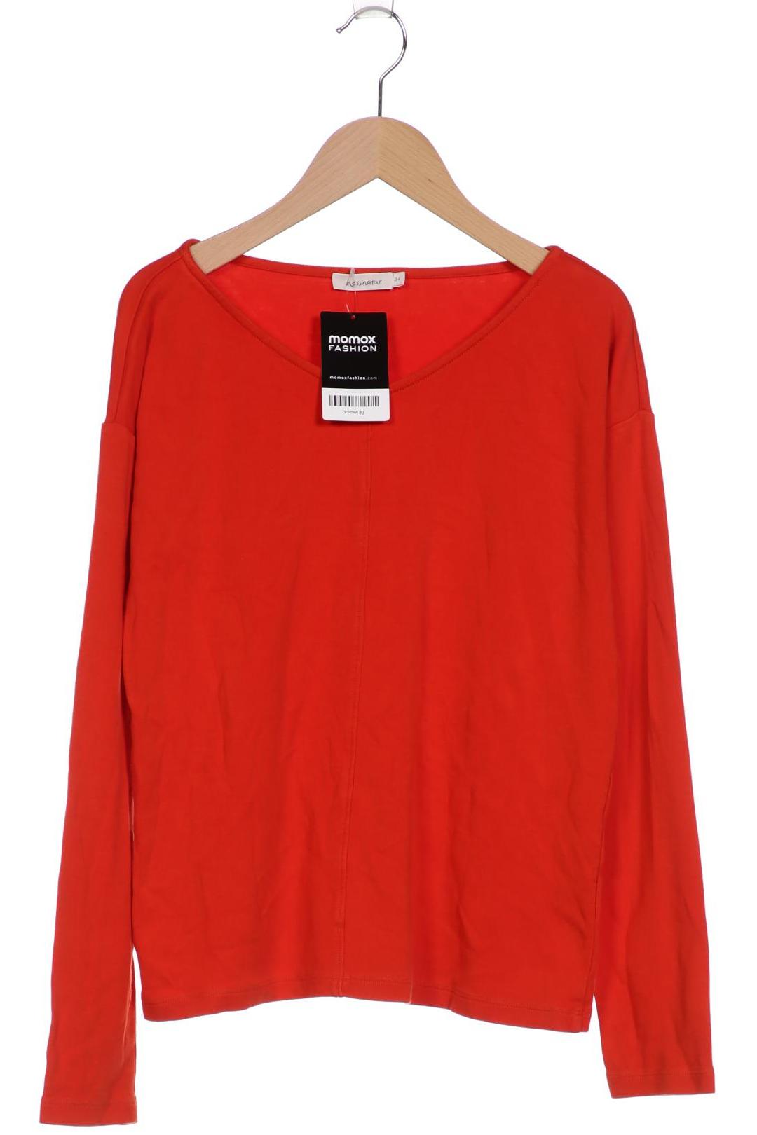 

hessnatur Damen Langarmshirt, rot, Gr. 34
