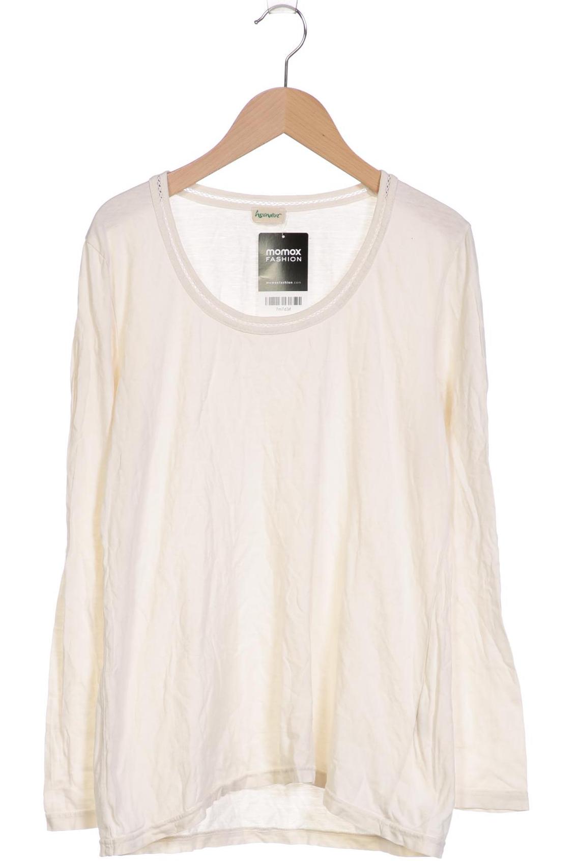 

hessnatur Damen Langarmshirt, cremeweiß, Gr. 40