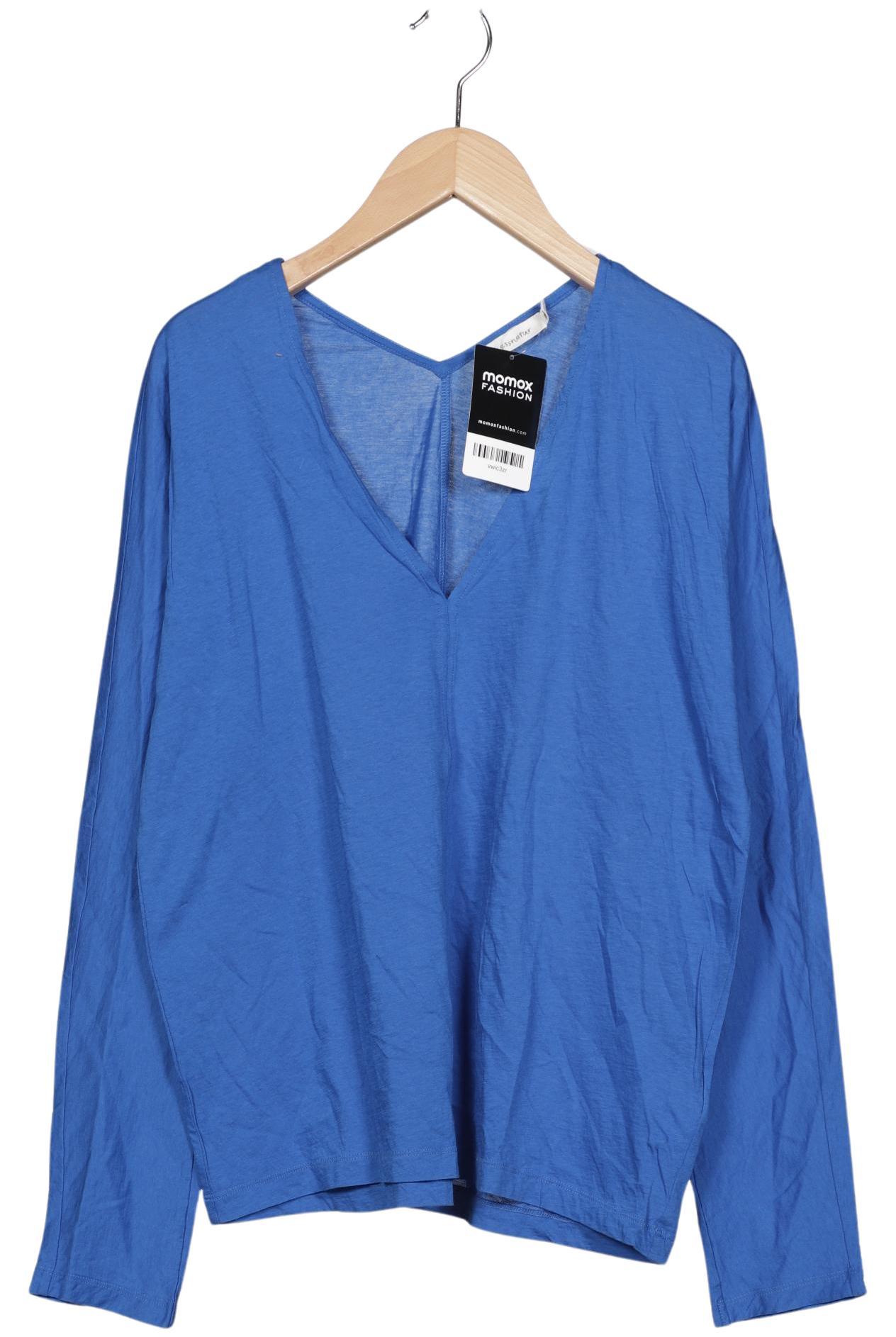 

hessnatur Damen Langarmshirt, blau, Gr. 36