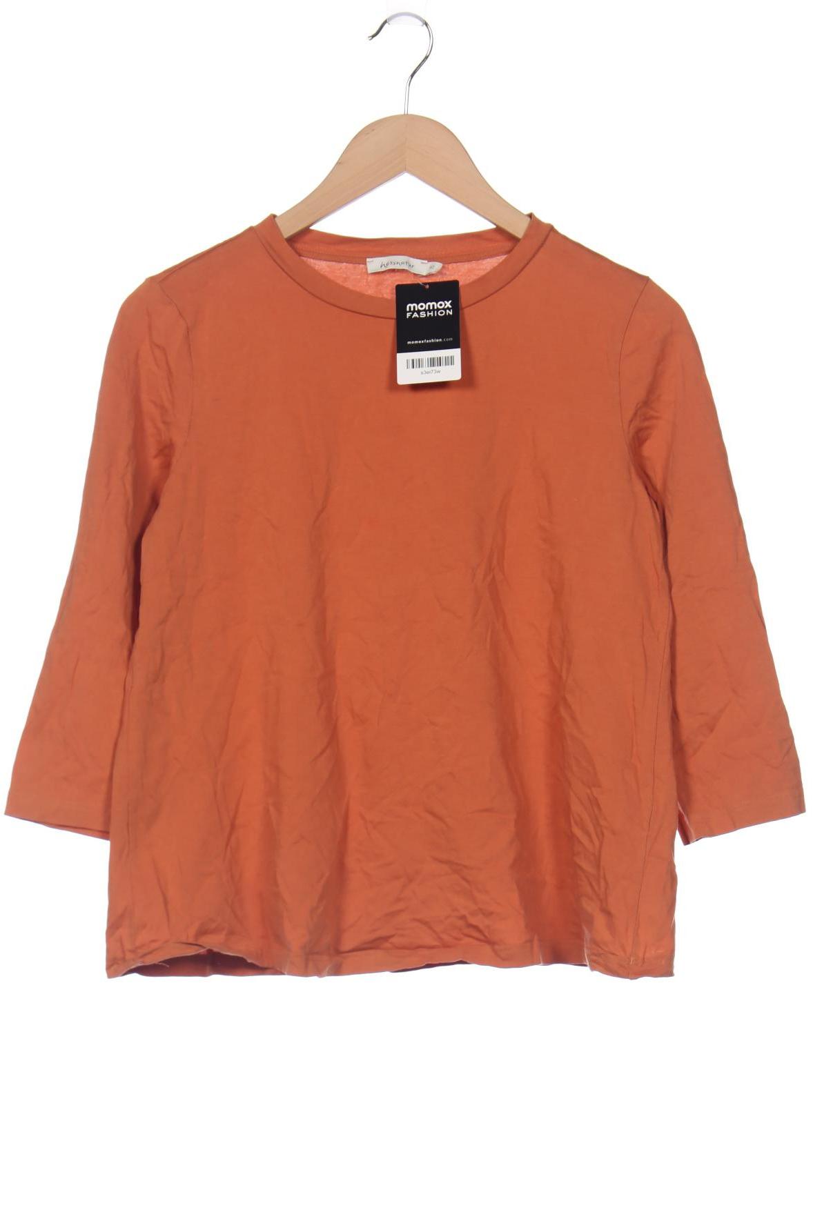 

hessnatur Damen Langarmshirt, orange, Gr. 40