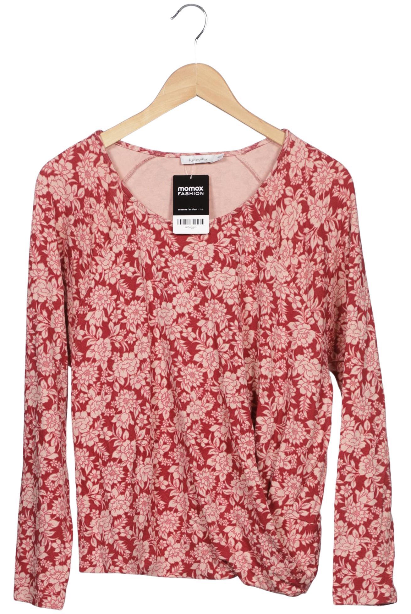 

hessnatur Damen Langarmshirt, rot, Gr. 40