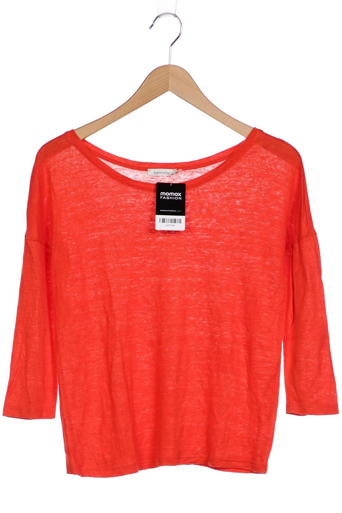 

hessnatur Damen Langarmshirt, orange, Gr. 34