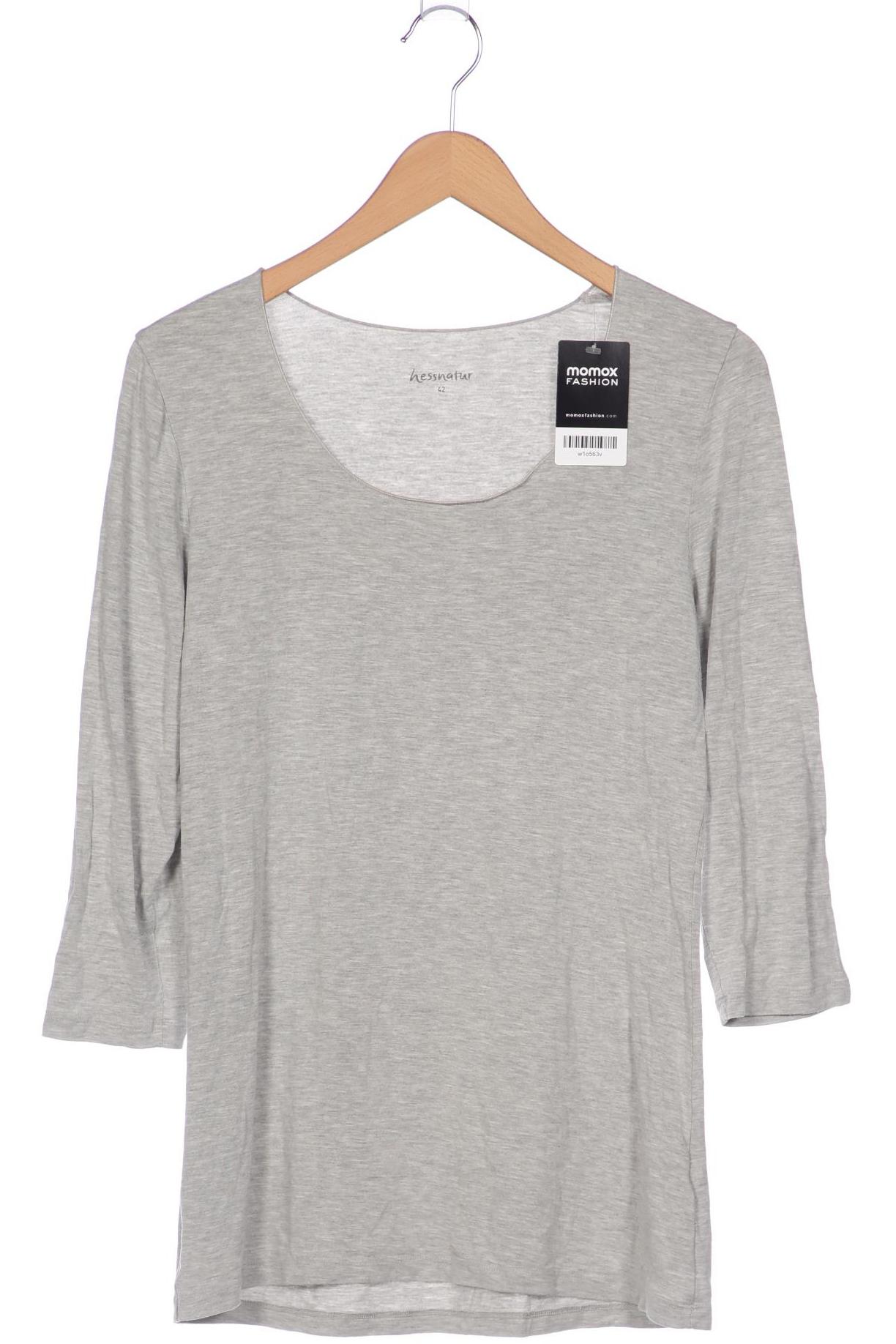 

hessnatur Damen Langarmshirt, grau, Gr. 42