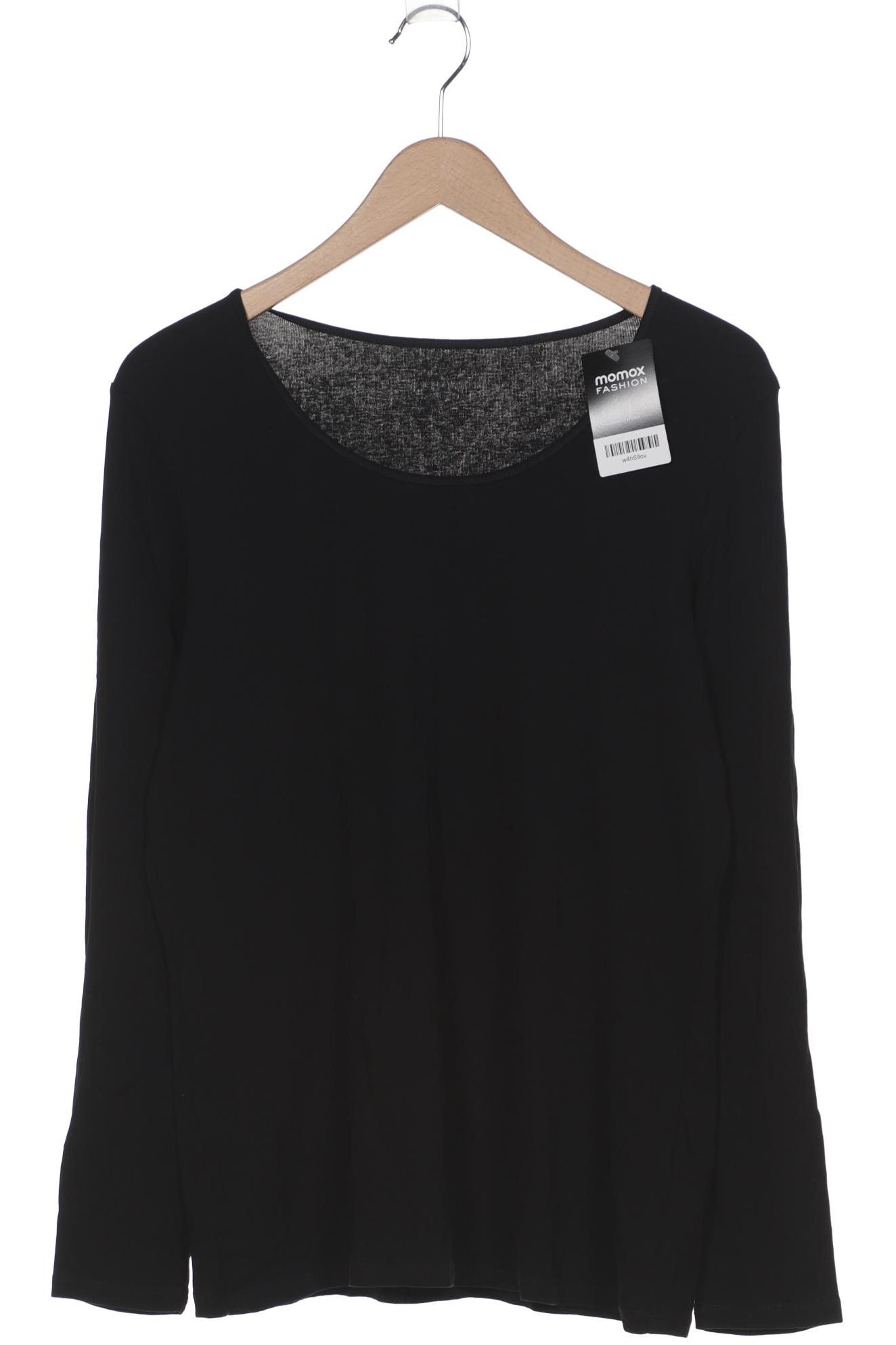 

hessnatur Damen Langarmshirt, schwarz, Gr. 46