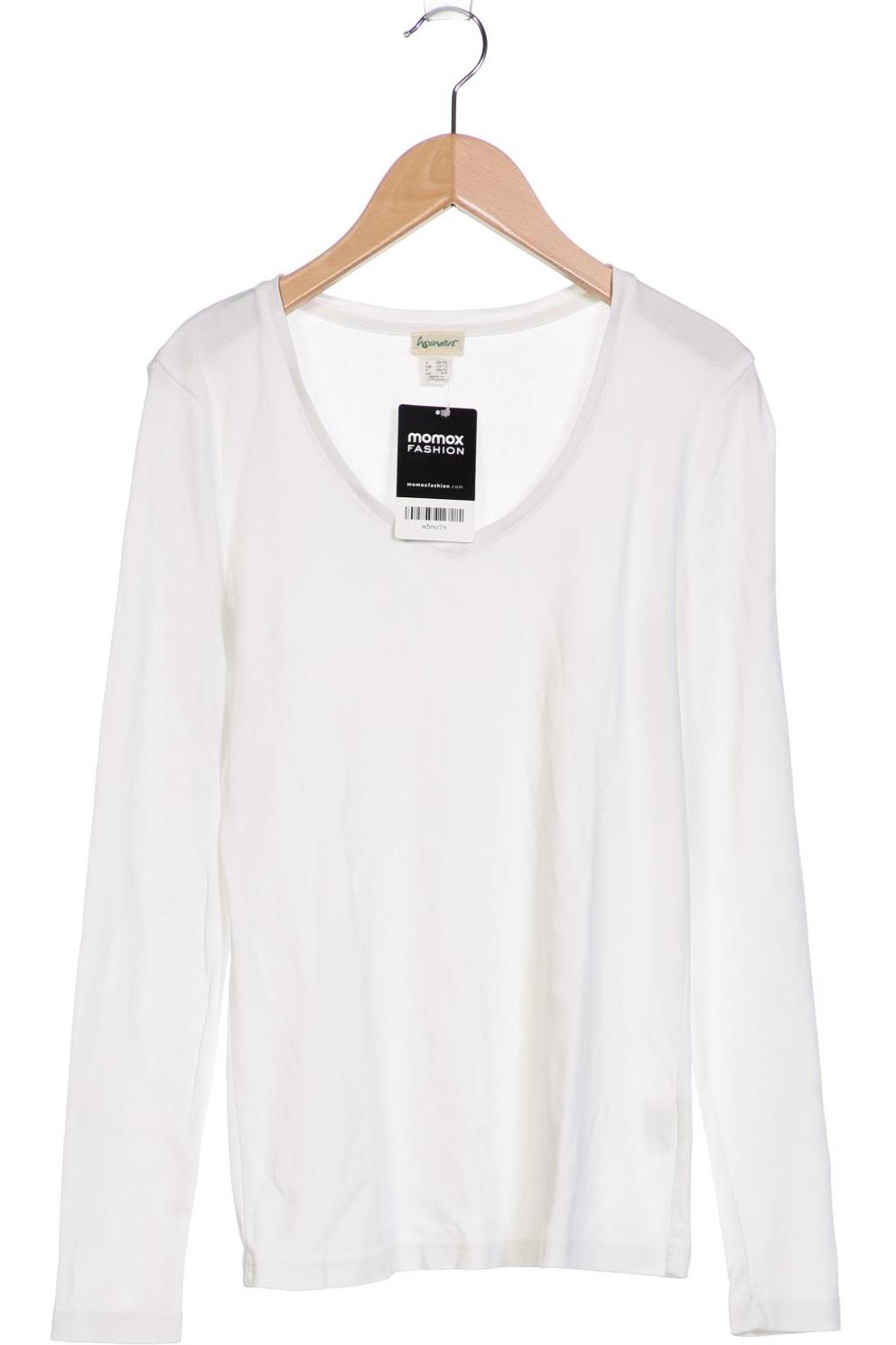 

hessnatur Damen Langarmshirt, weiß, Gr. 36