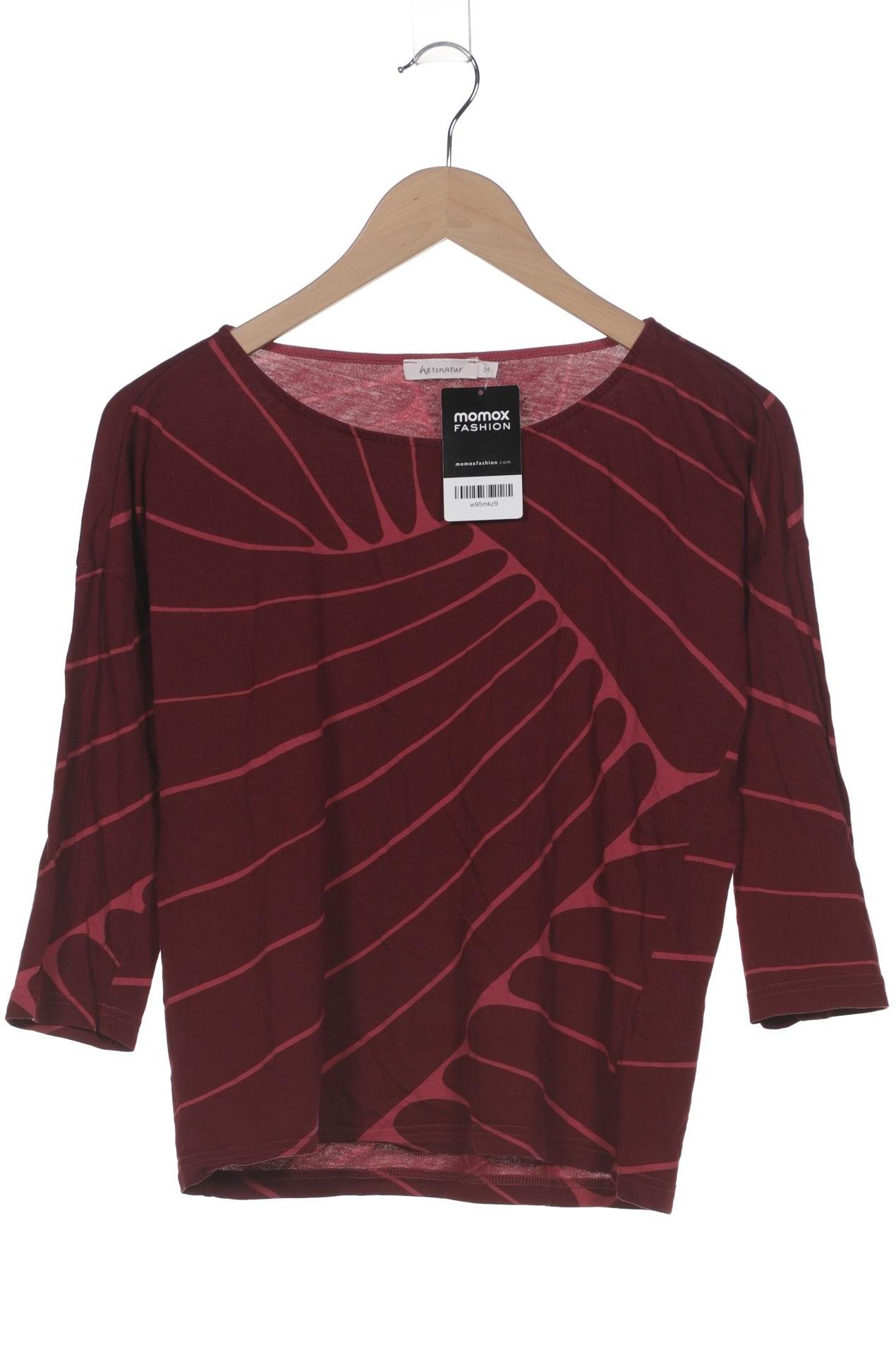 

hessnatur Damen Langarmshirt, bordeaux, Gr. 36