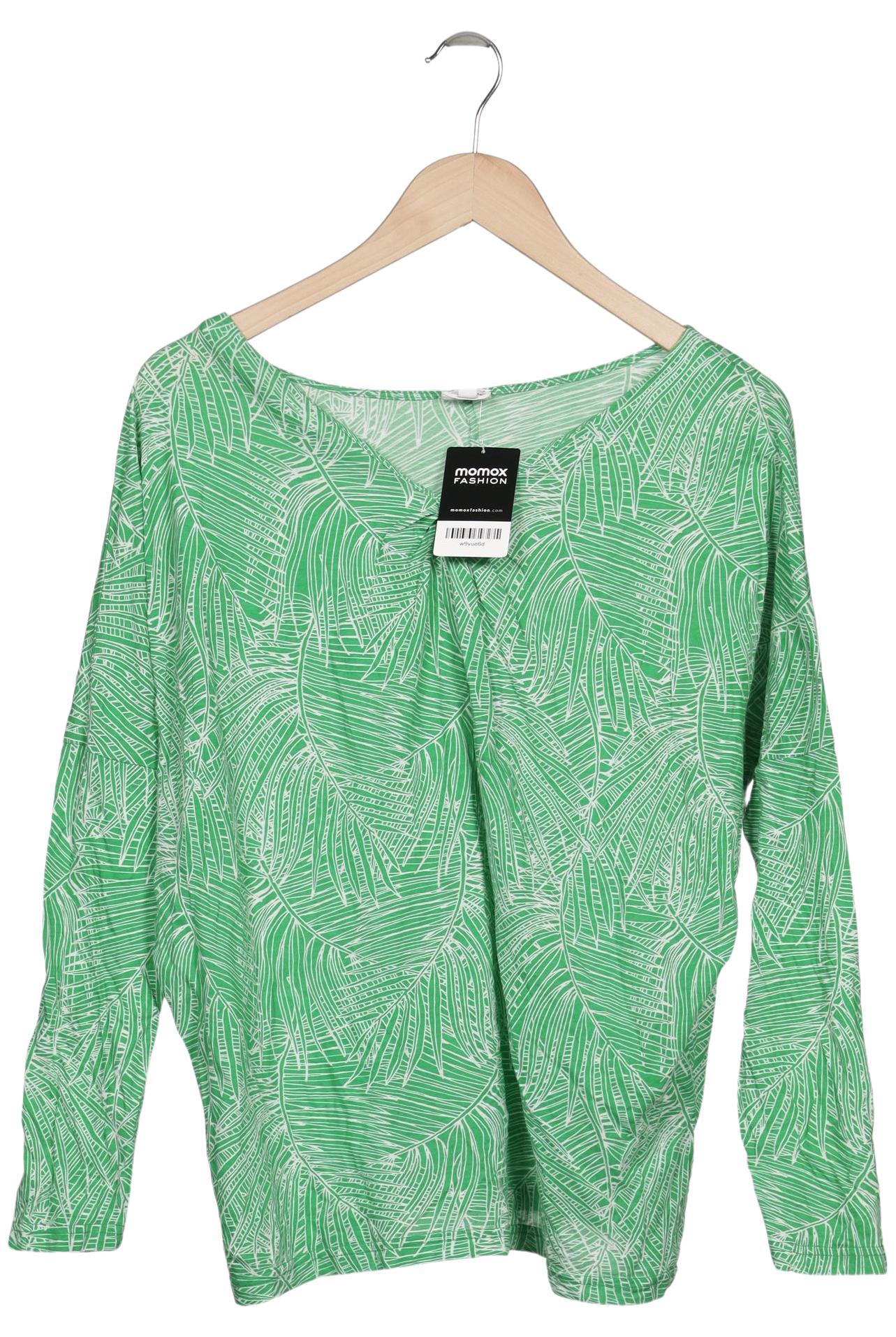 

hessnatur Damen Langarmshirt, grün, Gr. 40