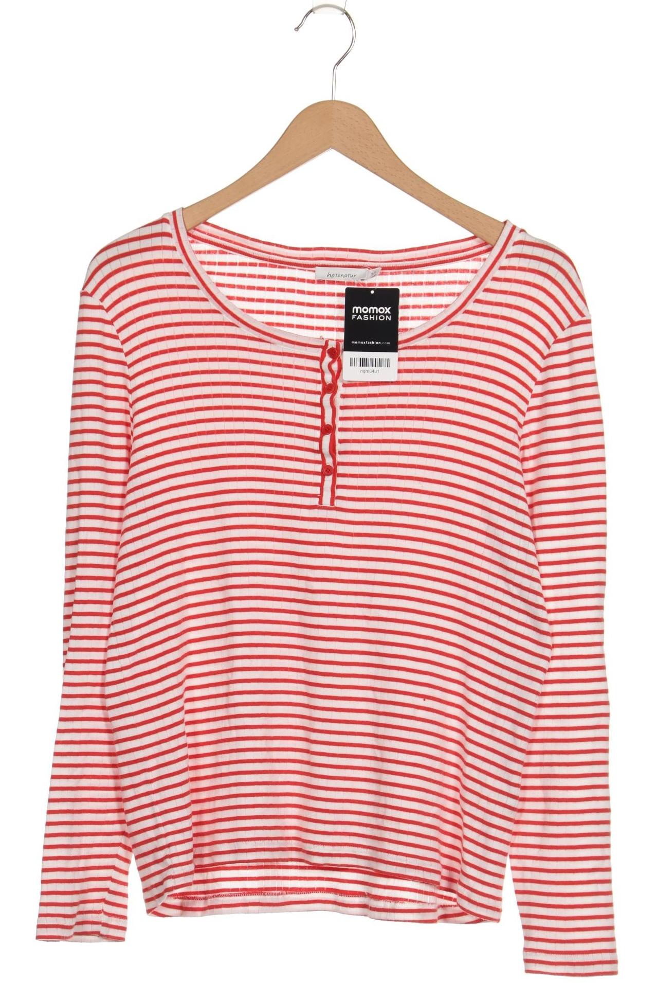 

hessnatur Damen Langarmshirt, rot, Gr. 44