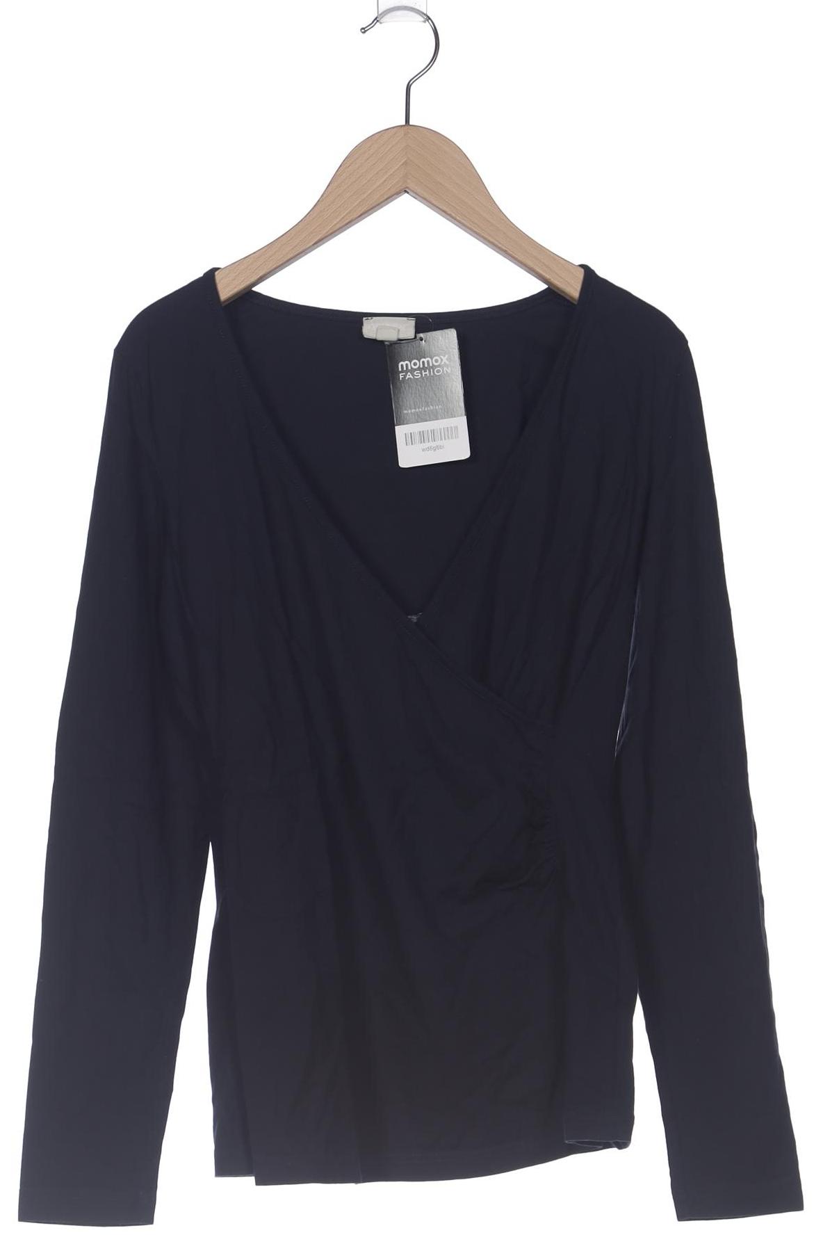 

hessnatur Damen Langarmshirt, marineblau, Gr. 34