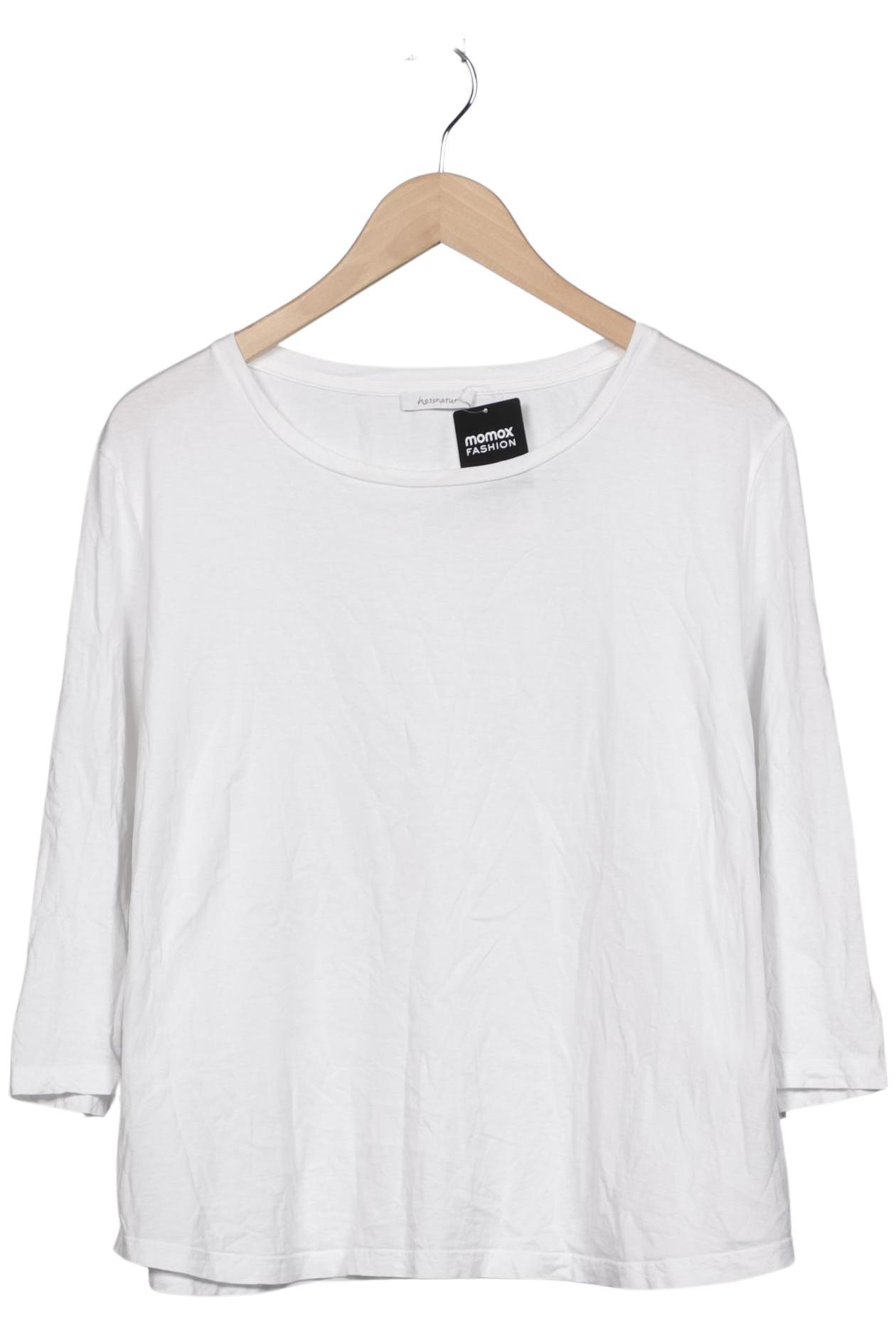 

hessnatur Damen Langarmshirt, weiß, Gr. 46