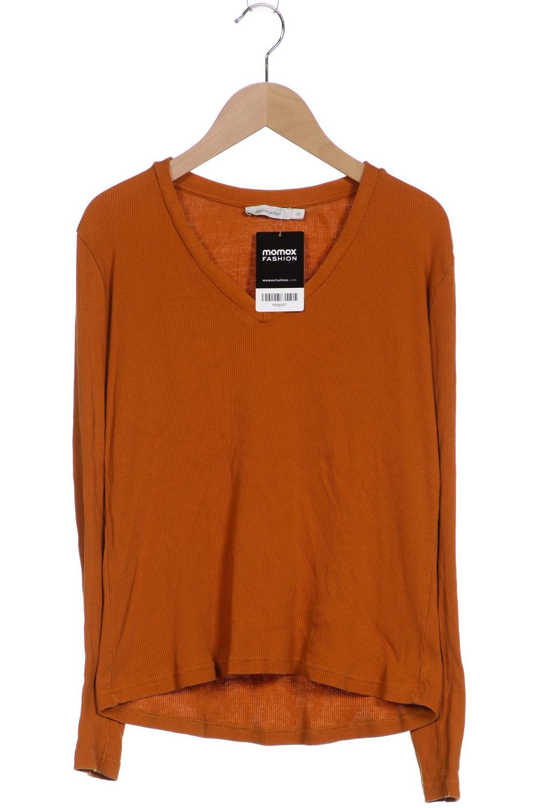 

hessnatur Damen Langarmshirt, orange, Gr. 36