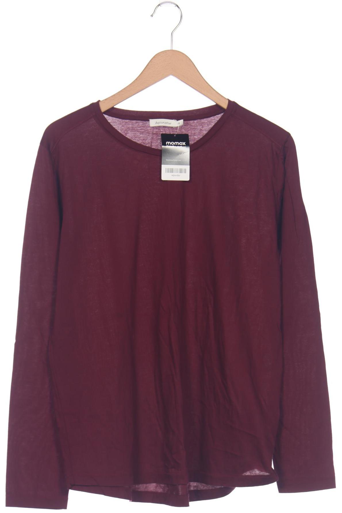

hessnatur Damen Langarmshirt, bordeaux, Gr. 46