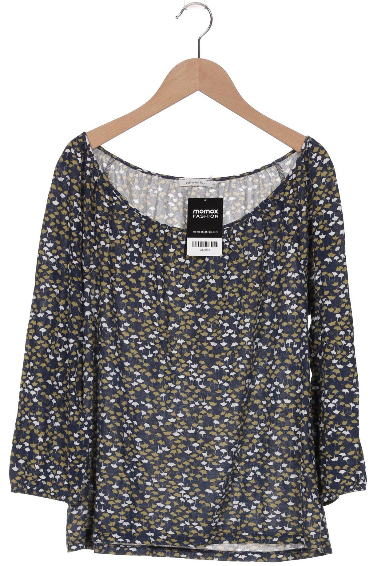 

hessnatur Damen Langarmshirt, marineblau, Gr. 38
