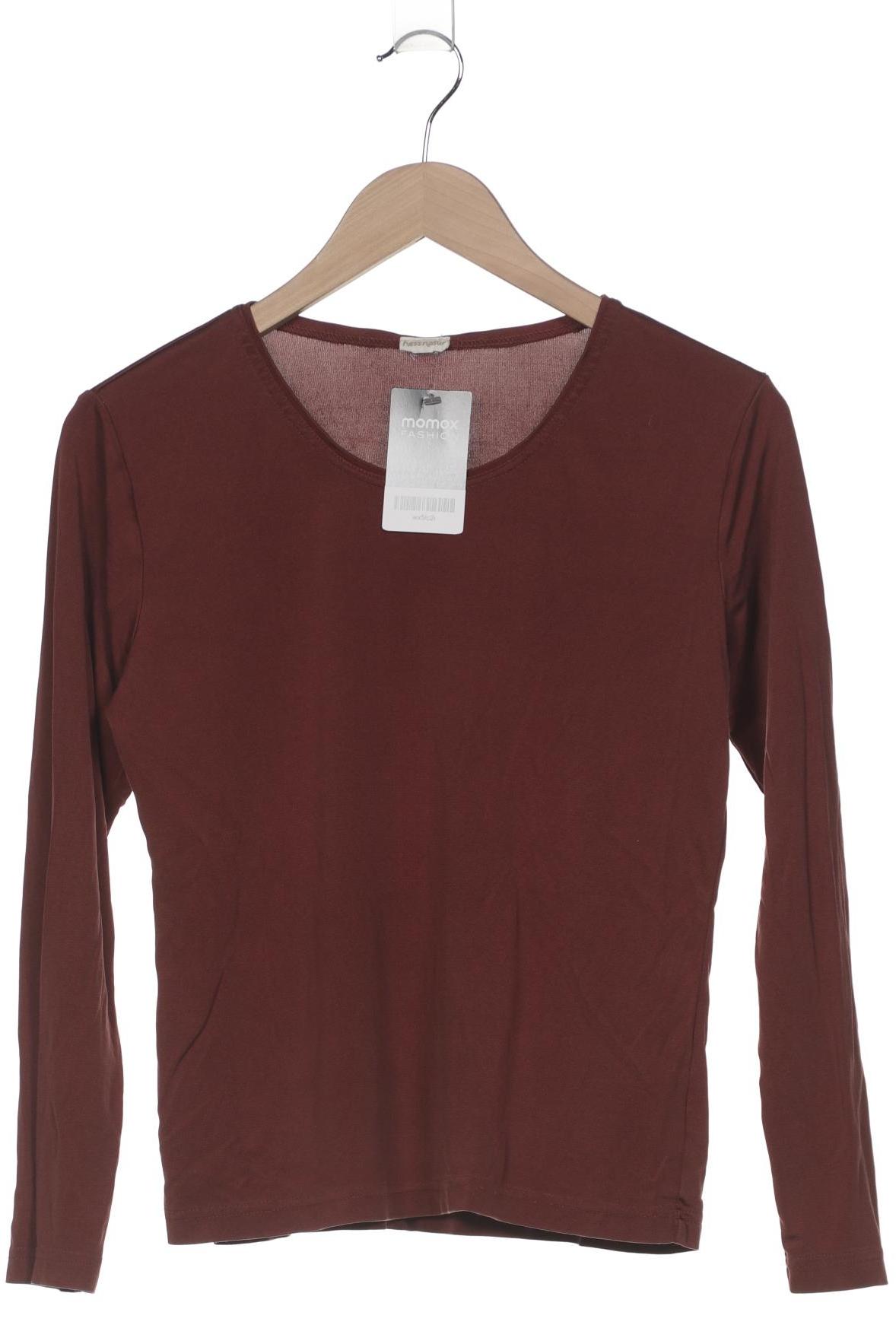 

hessnatur Damen Langarmshirt, bordeaux, Gr. 38