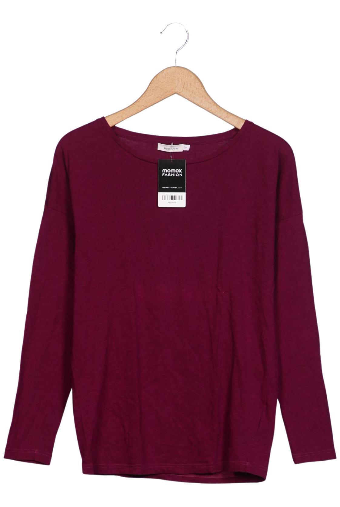 

hessnatur Damen Langarmshirt, bordeaux, Gr. 38