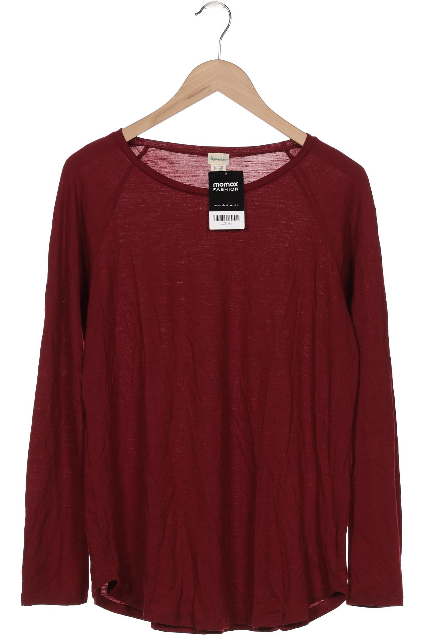 

hessnatur Damen Langarmshirt, bordeaux, Gr. 44