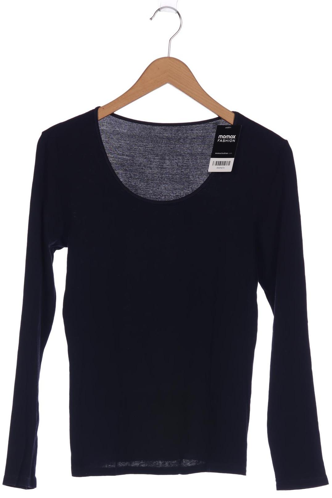 

hessnatur Damen Langarmshirt, marineblau, Gr. 38
