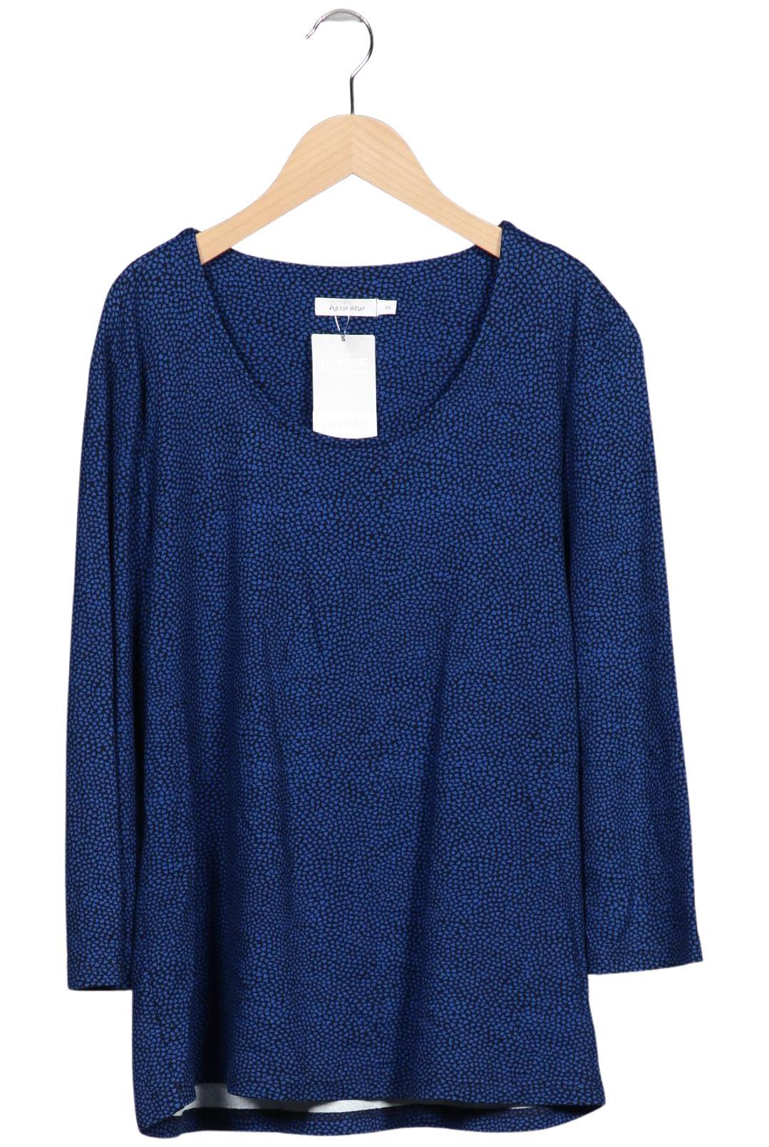 

hessnatur Damen Langarmshirt, marineblau, Gr. 46