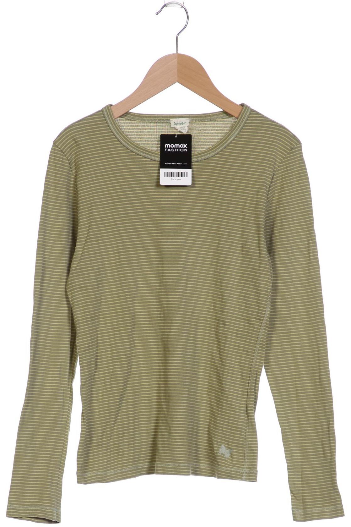 

hessnatur Damen Langarmshirt, grün, Gr. 36