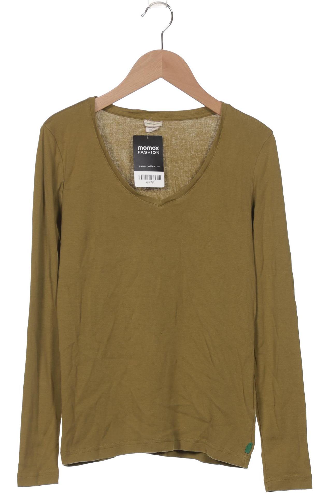 

hessnatur Damen Langarmshirt, grün, Gr. 36
