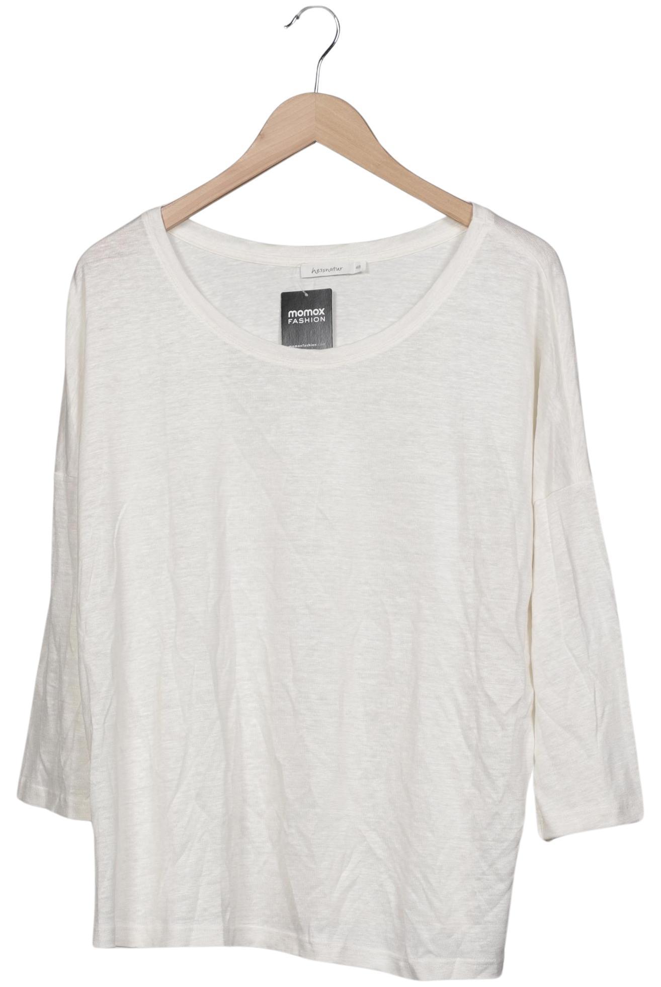 

hessnatur Damen Langarmshirt, cremeweiß, Gr. 48