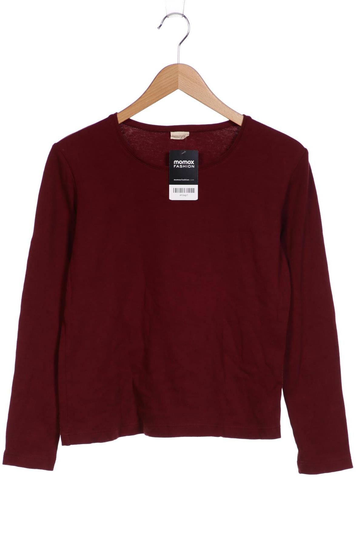 

hessnatur Damen Langarmshirt, bordeaux, Gr. 38