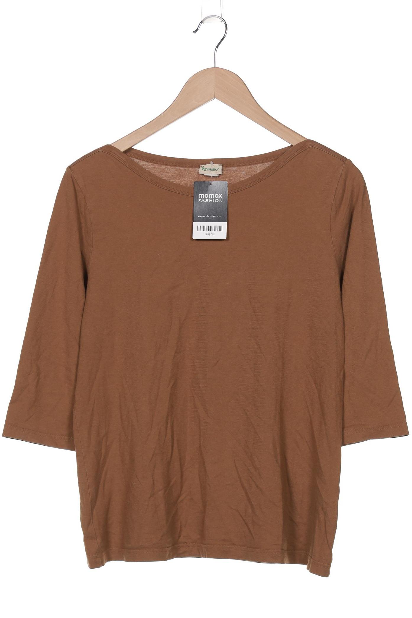 

hessnatur Damen Langarmshirt, braun, Gr. 40