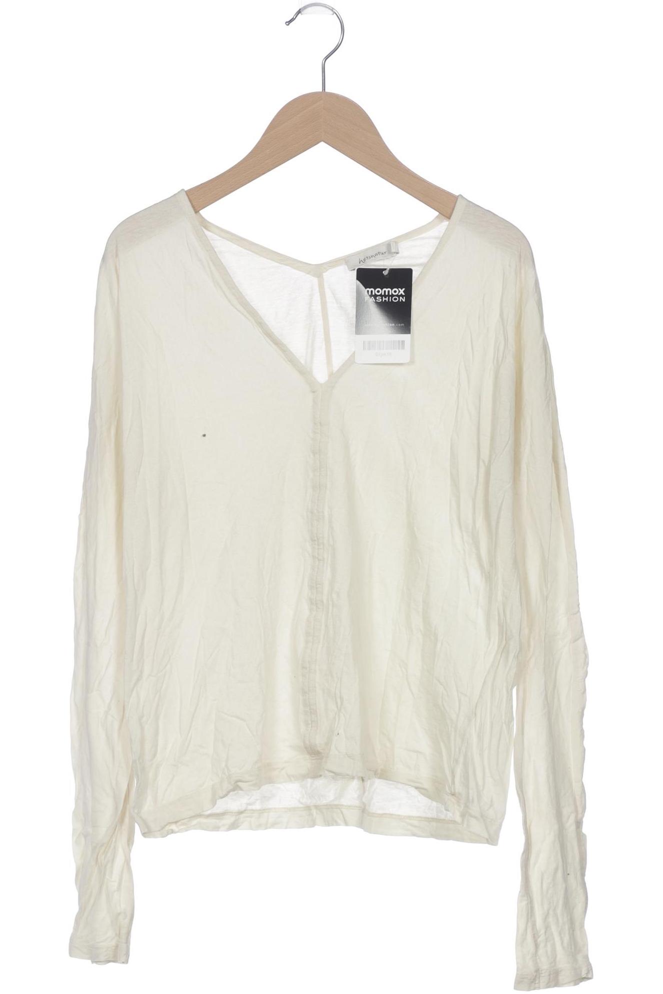 

hessnatur Damen Langarmshirt, beige, Gr. 36