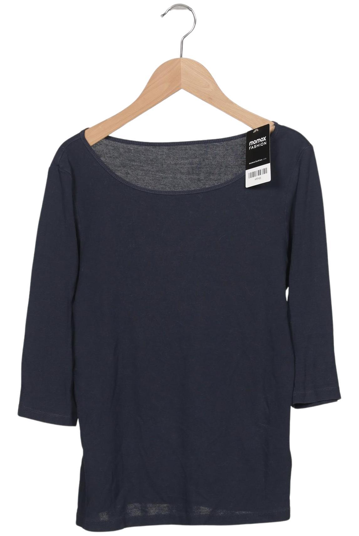 

hessnatur Damen Langarmshirt, marineblau, Gr. 38