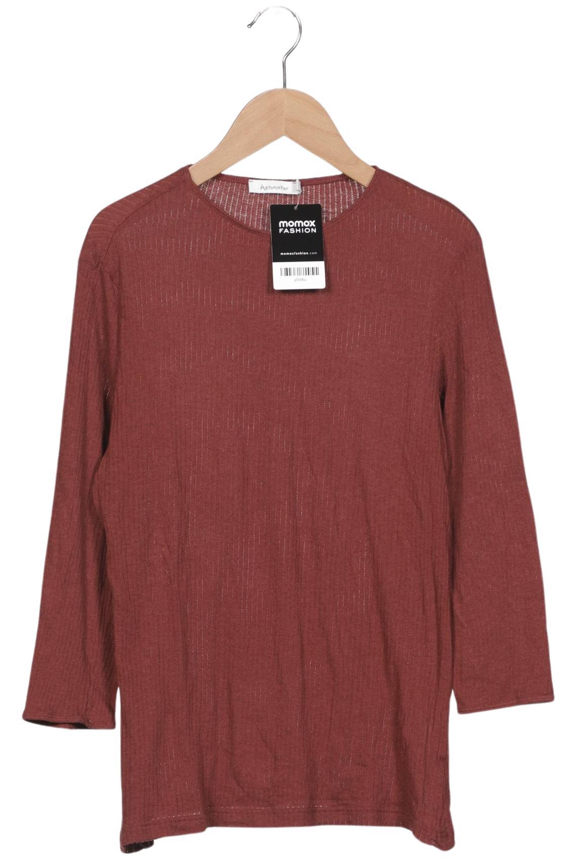 

hessnatur Damen Langarmshirt, bordeaux, Gr. 42