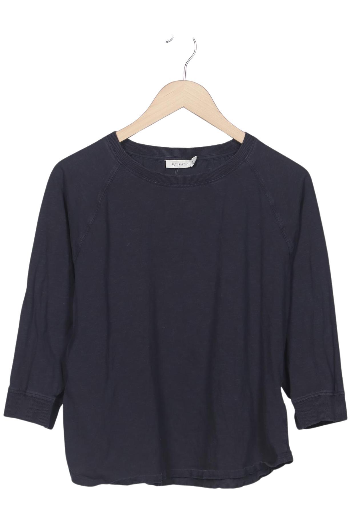 

hessnatur Damen Langarmshirt, marineblau, Gr. 62