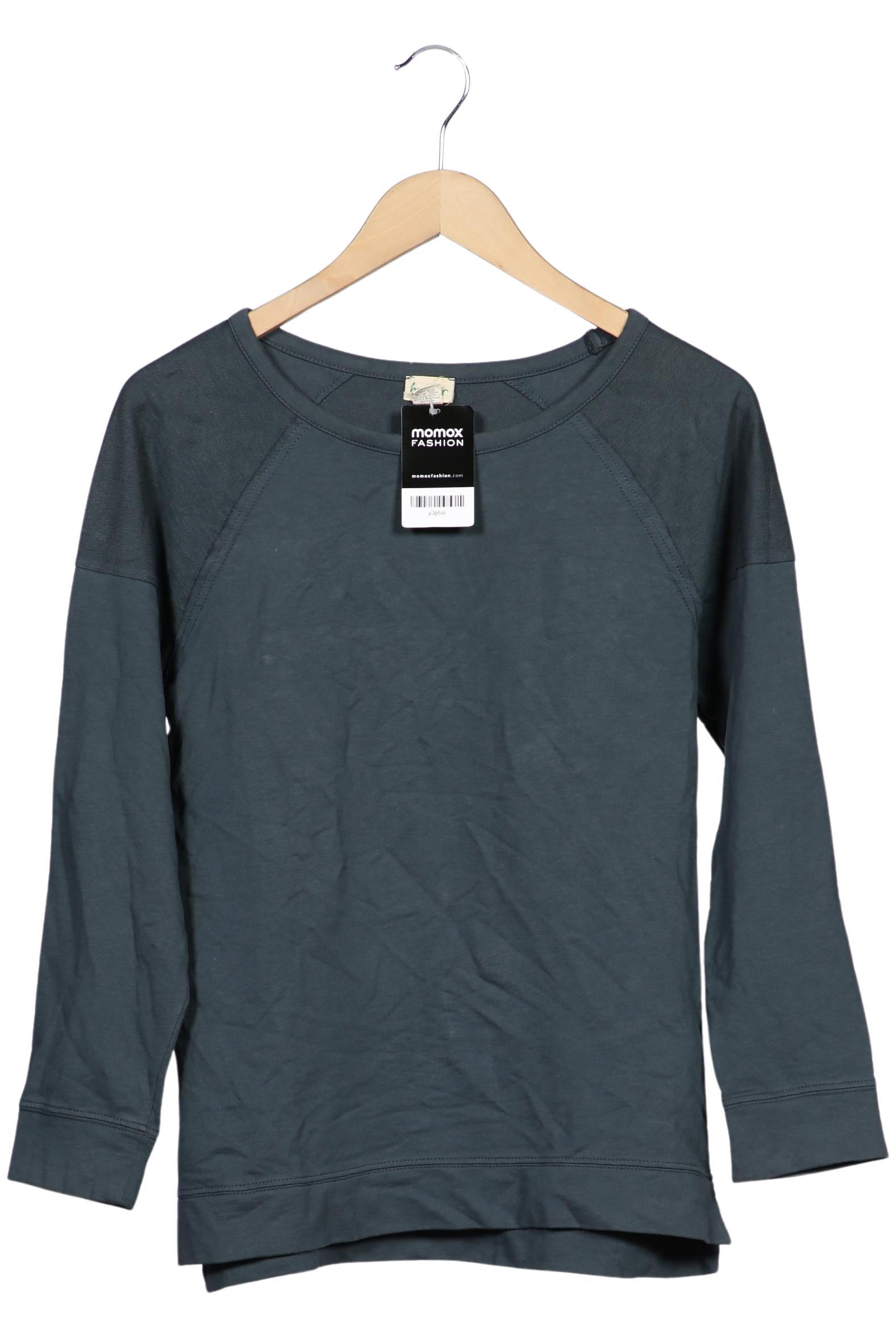 

hessnatur Damen Langarmshirt, blau, Gr. 36