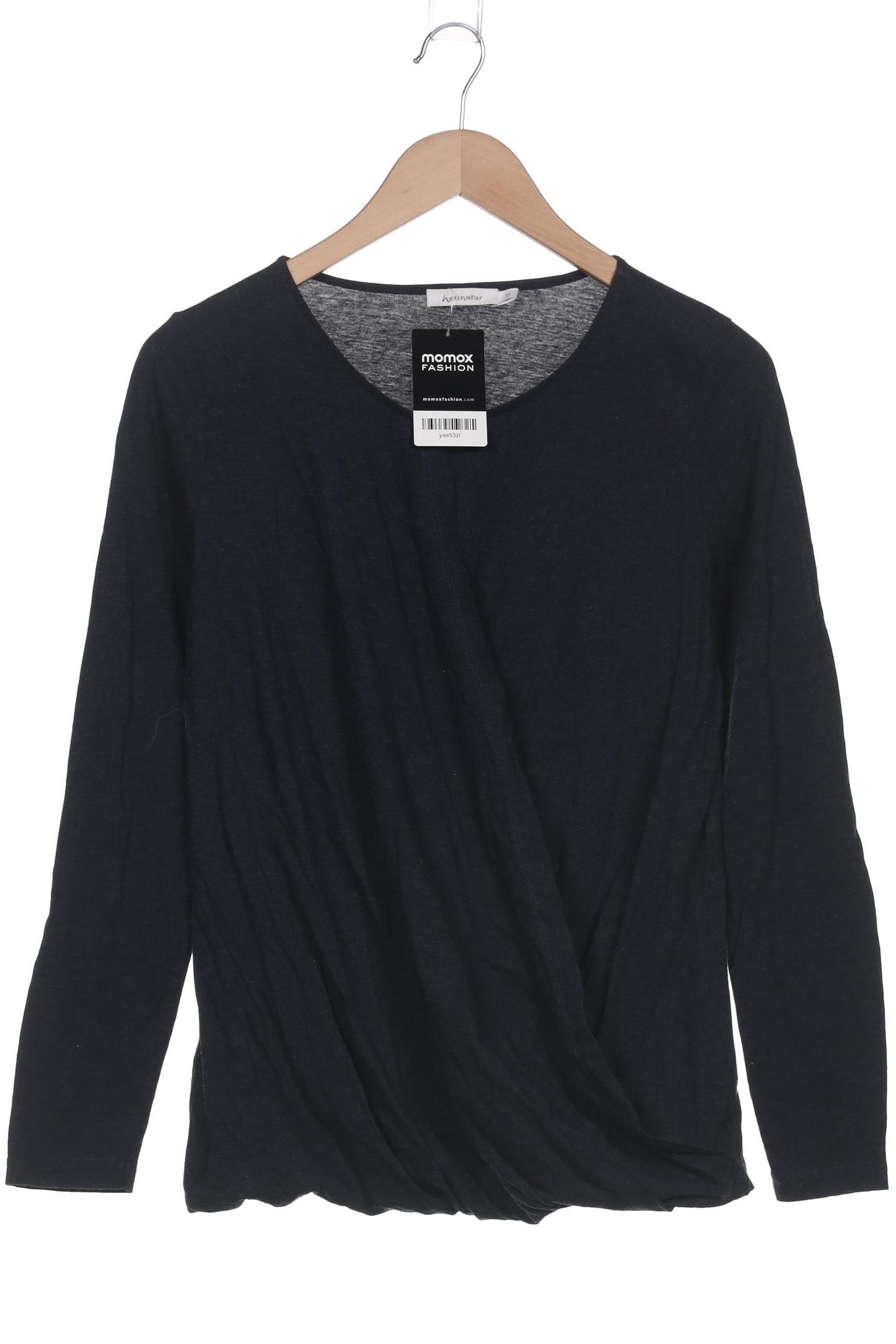 

hessnatur Damen Langarmshirt, marineblau, Gr. 38