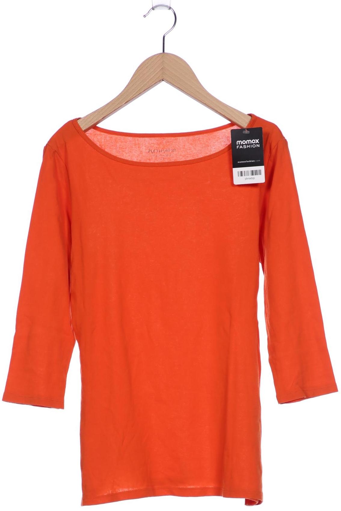 

hessnatur Damen Langarmshirt, orange, Gr. 40