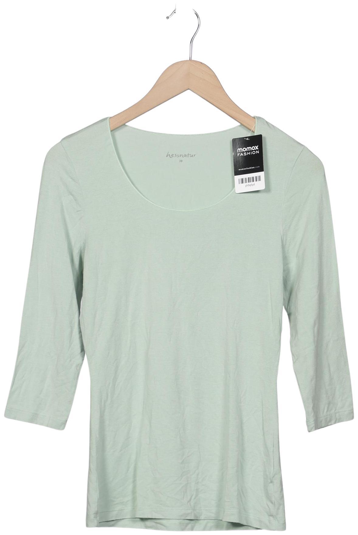 

hessnatur Damen Langarmshirt, hellgrün, Gr. 38