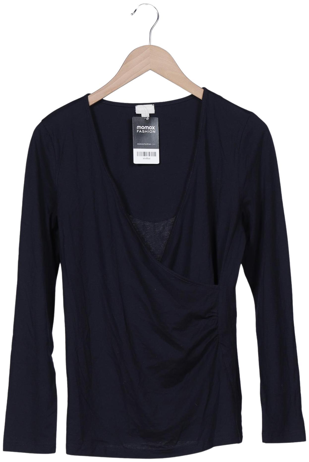 

hessnatur Damen Langarmshirt, marineblau, Gr. 40