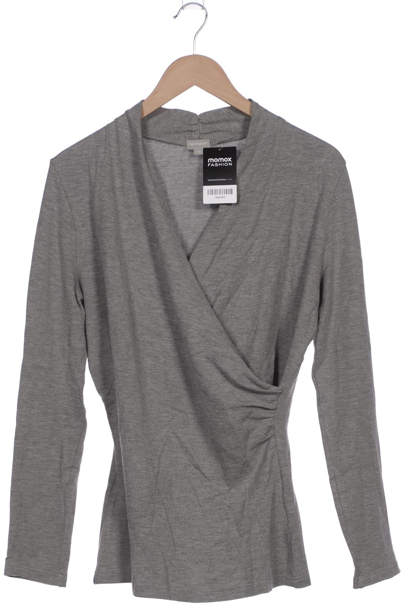 

hessnatur Damen Langarmshirt, grau, Gr. 38