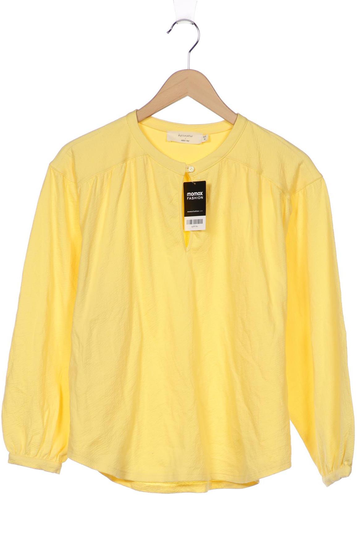 

hessnatur Damen Langarmshirt, gelb, Gr. 38