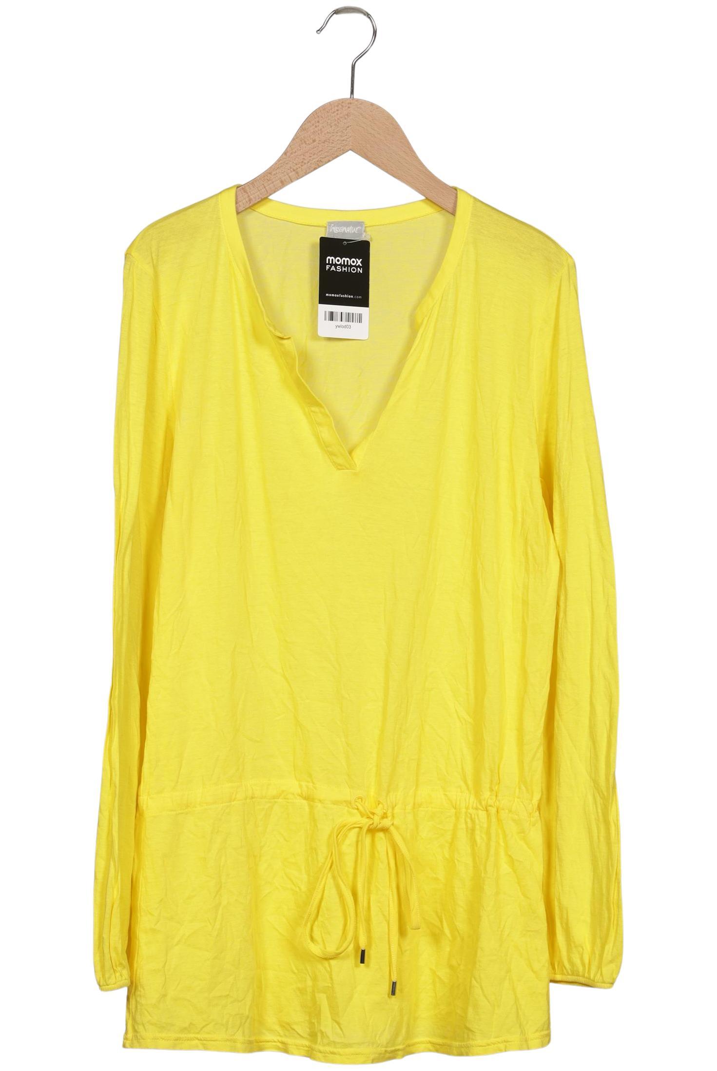 

hessnatur Damen Langarmshirt, gelb, Gr. 38