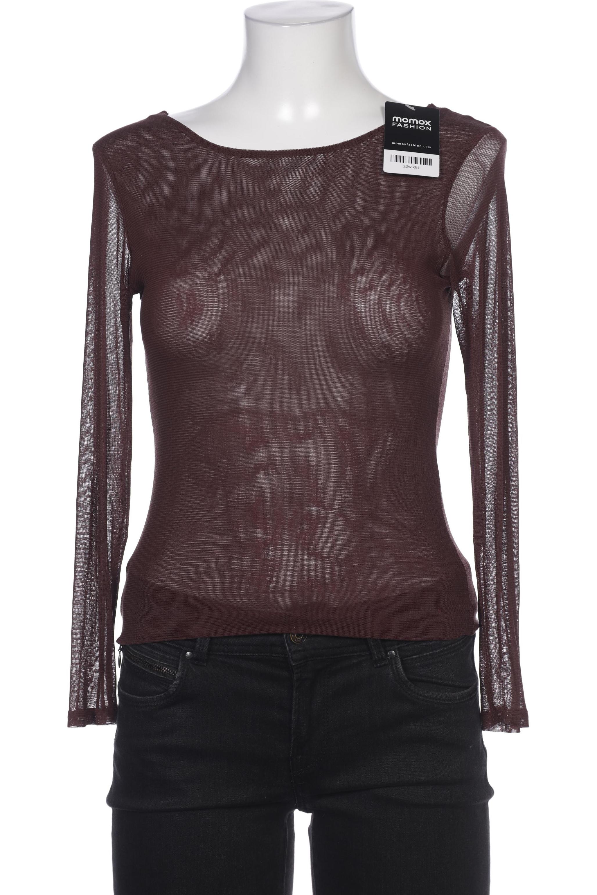 

hessnatur Damen Langarmshirt, braun, Gr. 34