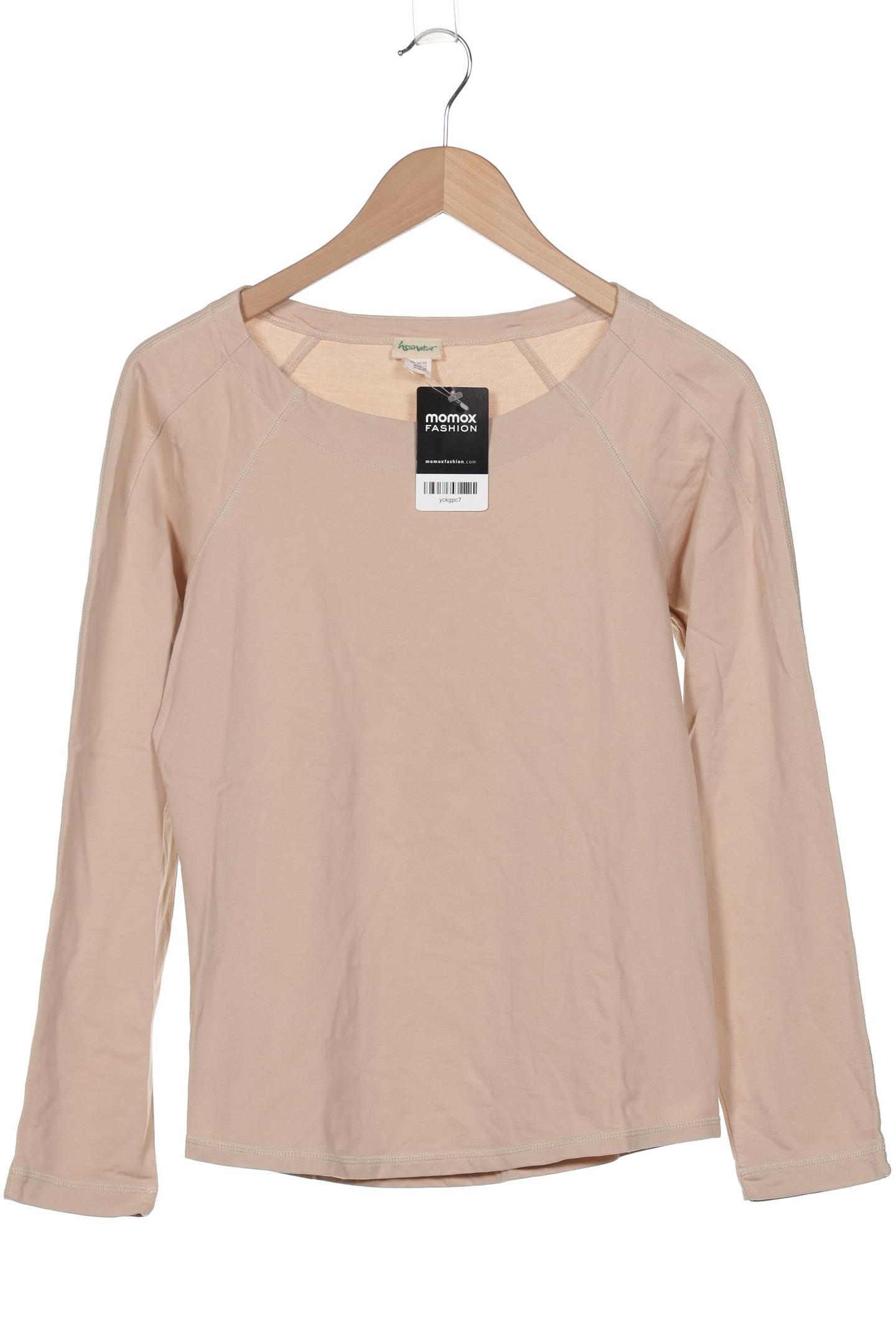 

hessnatur Damen Langarmshirt, beige, Gr. 36