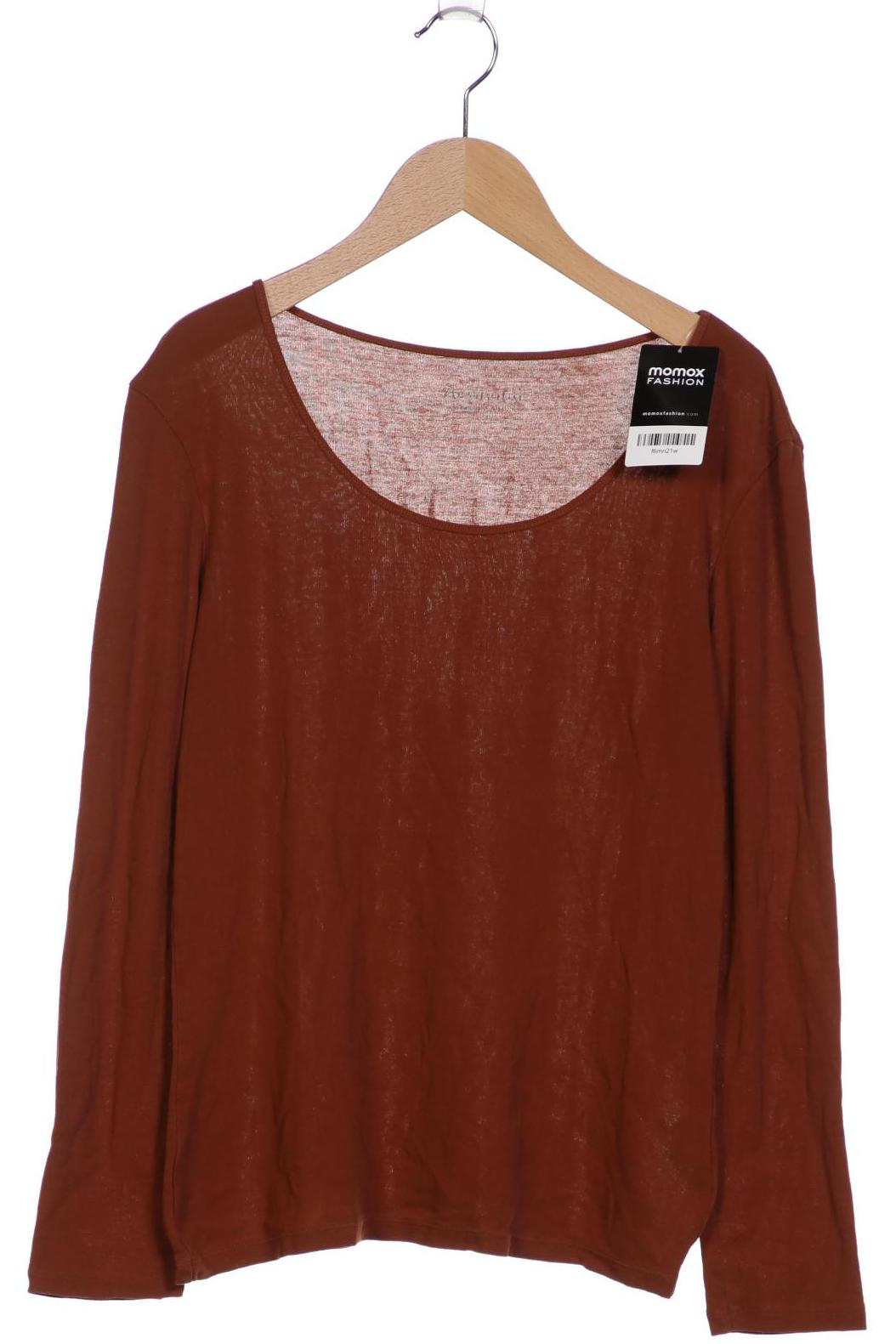 

hessnatur Damen Langarmshirt, braun, Gr. 40