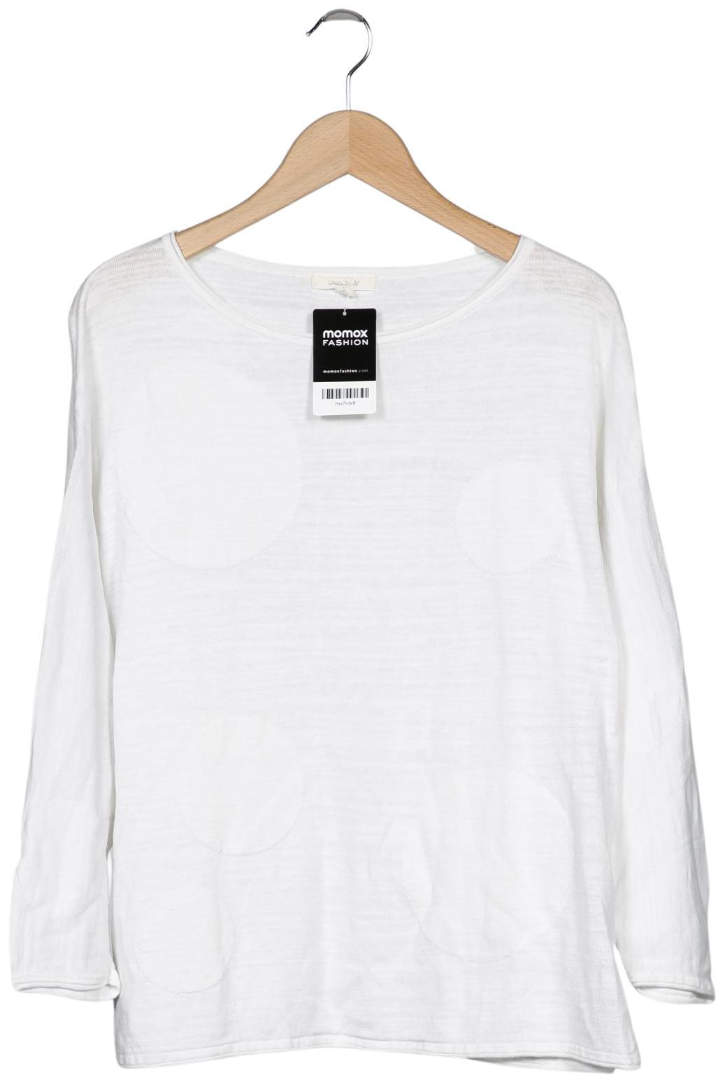 

hessnatur Damen Langarmshirt, weiß, Gr. 42