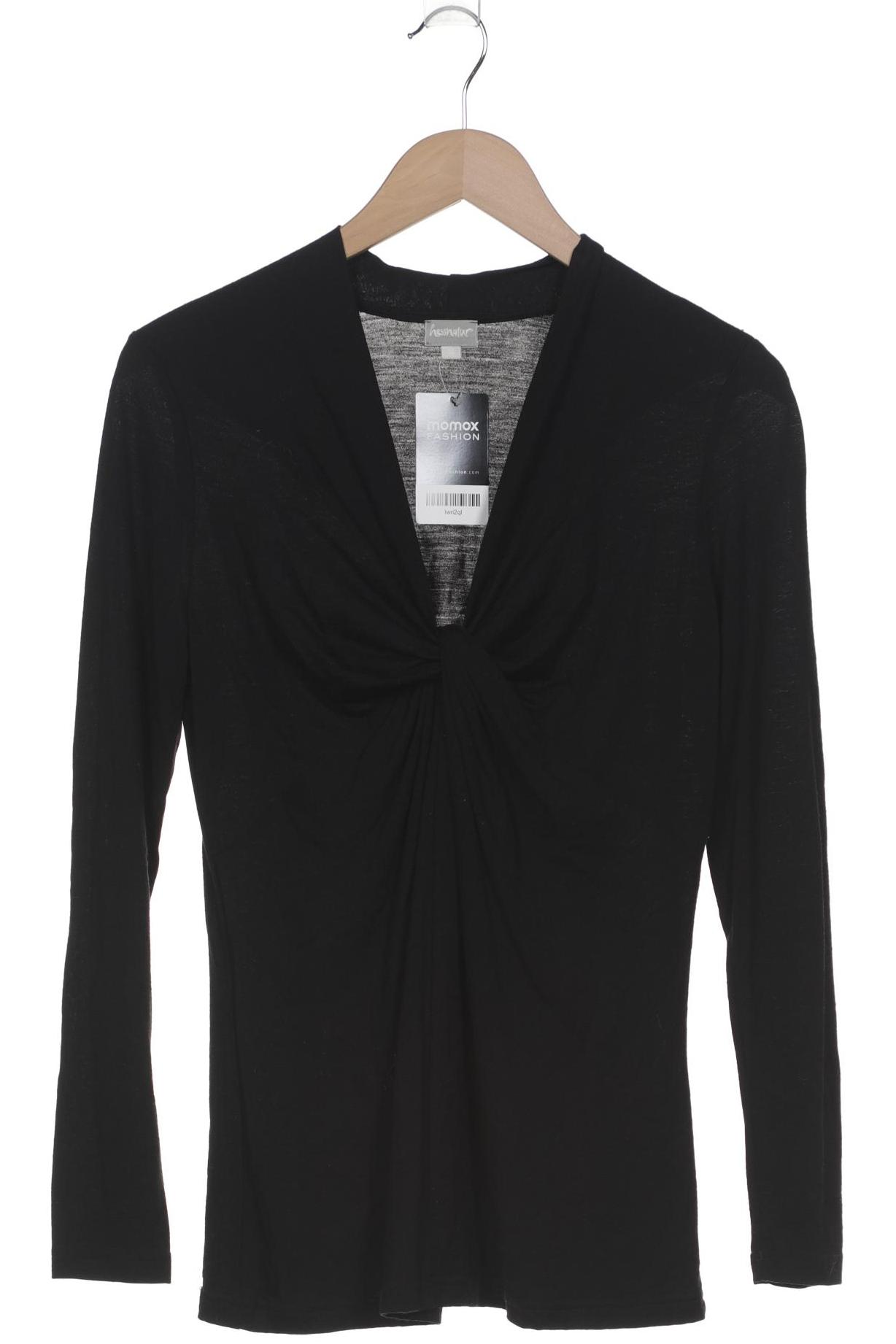 

hessnatur Damen Langarmshirt, schwarz, Gr. 38