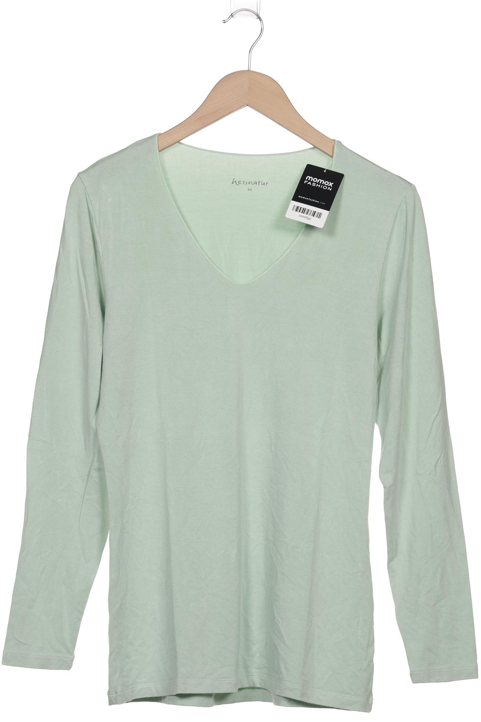 

hessnatur Damen Langarmshirt, hellgrün, Gr. 44