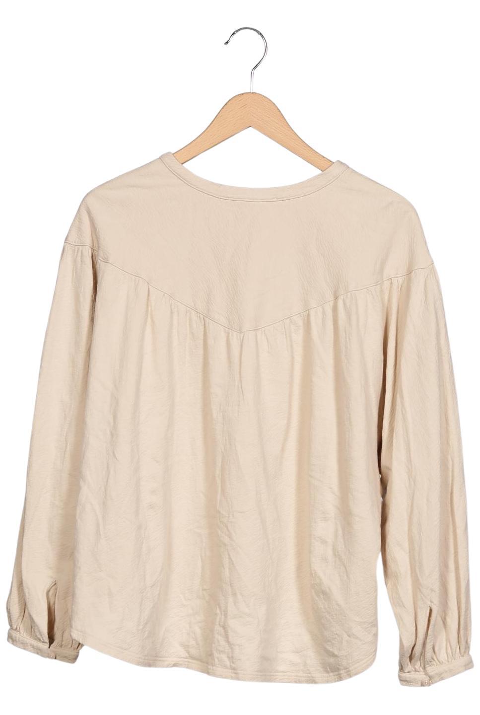 

hessnatur Damen Langarmshirt, beige, Gr. 48