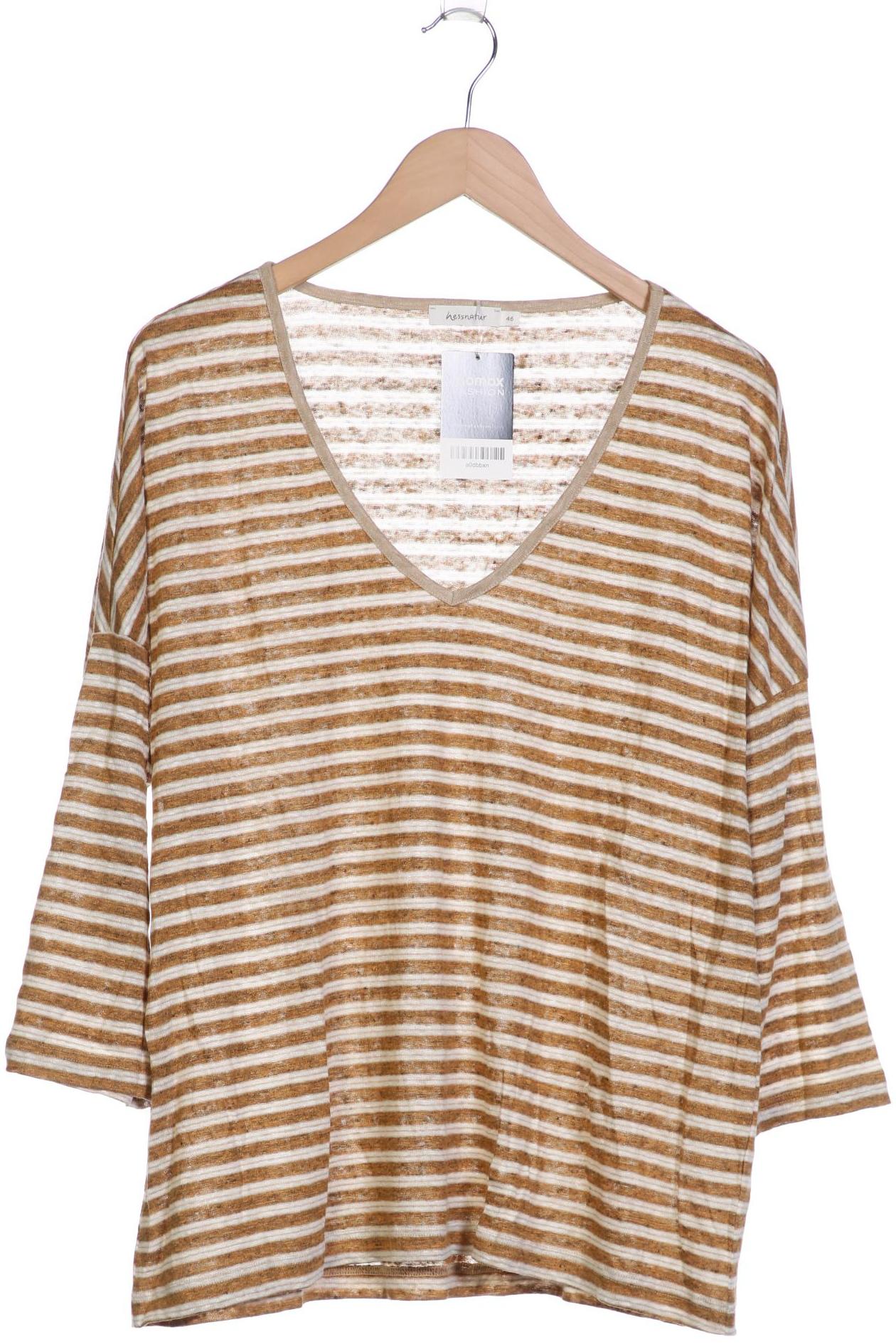 

hessnatur Damen Langarmshirt, braun, Gr. 46