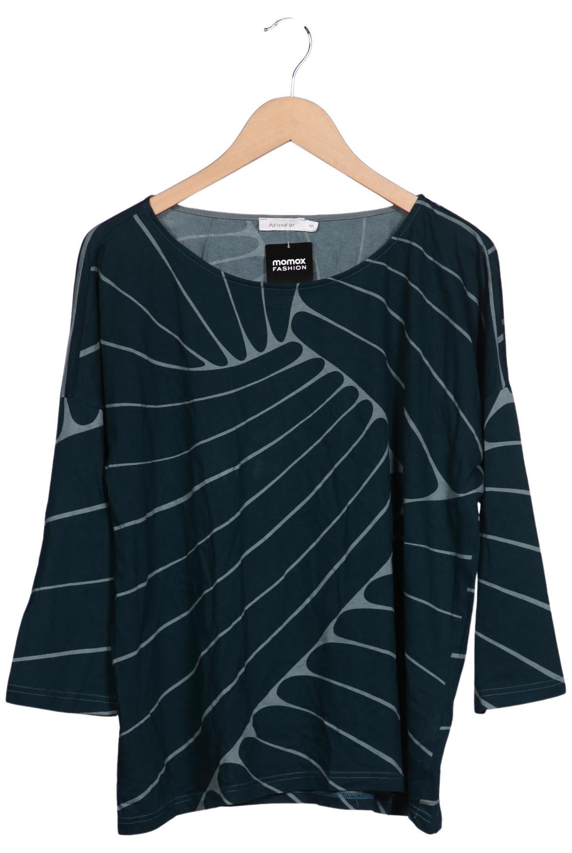 

hessnatur Damen Langarmshirt, grün, Gr. 48